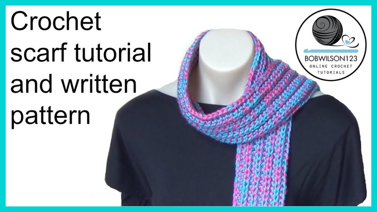 Crochet scarf tutorial promotional video