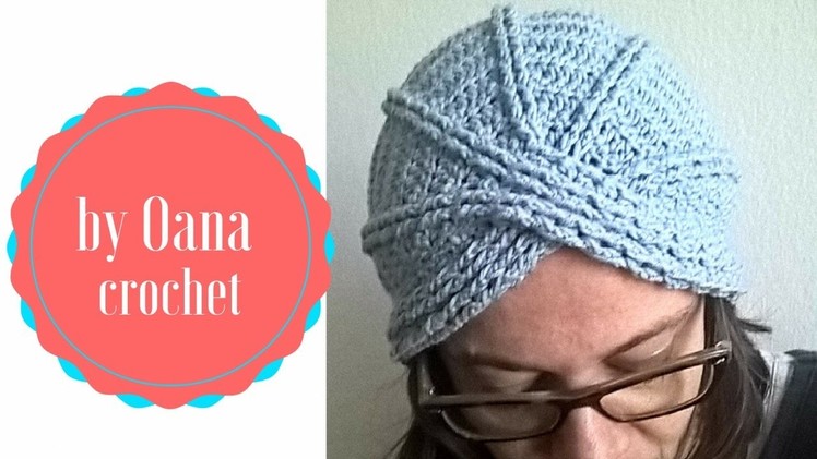Crochet turban by Oana