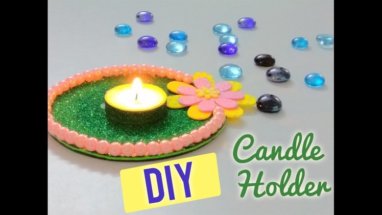 DIY CANDLE HOLDER USING RECYCLED CD | How to make CandleHolder | Craftziners # 33
