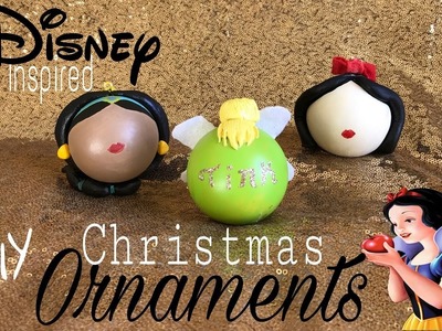 DIY Disney Christmas Ornaments - Princess Edition |Dollar Tree