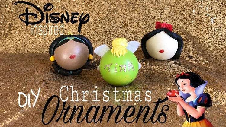 DIY Disney Christmas Ornaments - Princess Edition |Dollar Tree