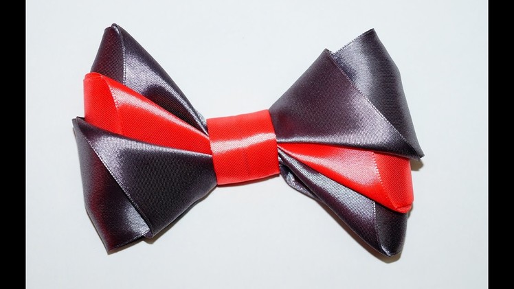 DIY easy. DIY crafts. DIY Ribbon BOW. How to make a bow out of ribbon. DIY beauty and easy