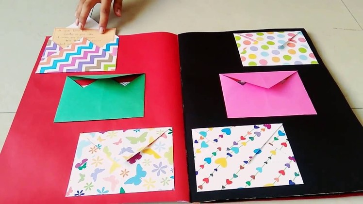 Diy envelope scrapbook