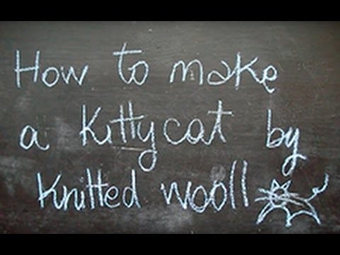 DIY- How to make a kitty cat from knitted wool - Waldorf inspired