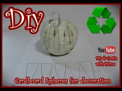 Diy. How to make cardboard spheres for decorating. Diy & Crafts with Mirna