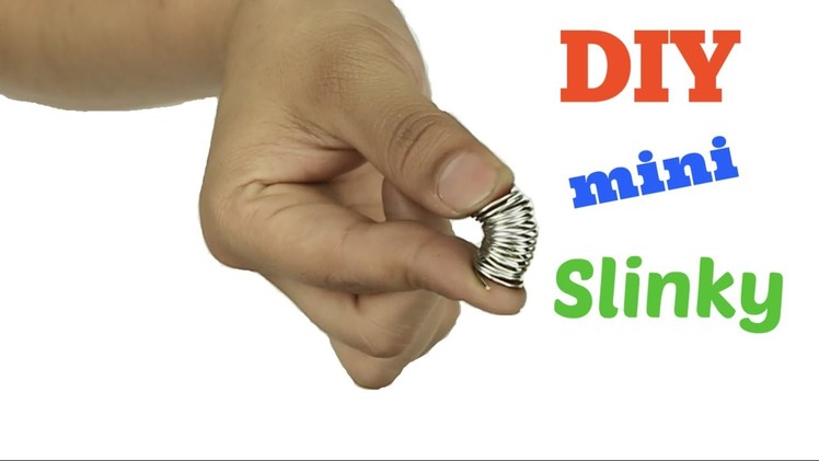 DIY How To Make Mini Slinky! Very easy to make! DIY Como Hacer mini Slinky