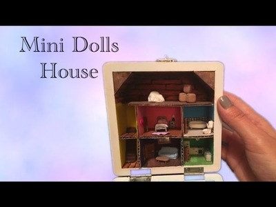 DIY Miniature Dolls house in a box with polymer clay - tutorial