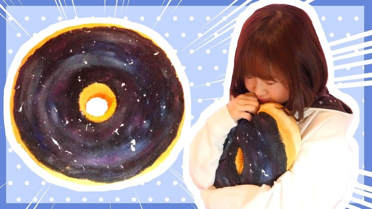 DIY No-sew Galaxy Donut Cushion Tutorial