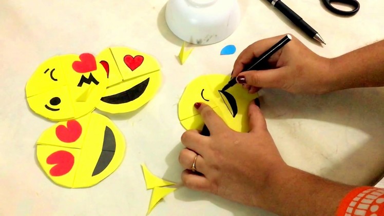 DIY - paper crafting- how to make Emo. EMOJI . . 