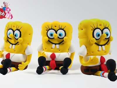 DIY Play Doh How to Make SpongeBob Squarepants with Plasticine Creation 3d Modeling