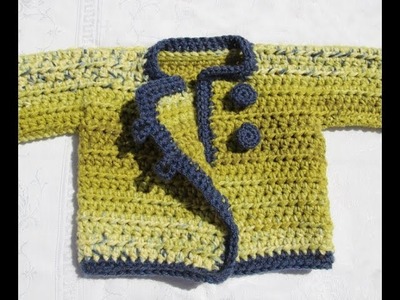Easy Crochet baby cardigan vest - most beautiful