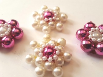 Flower Pearl Embellishments - DIY Crafts