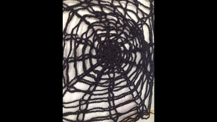 Halloween Crochet - Spooky Spider web crochet in English