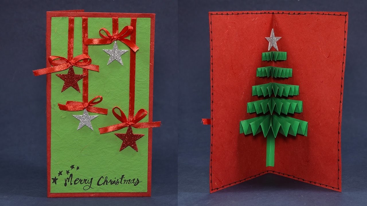 Handmade Pop Up Christmas Greeting Card - How to DIY Tutorial