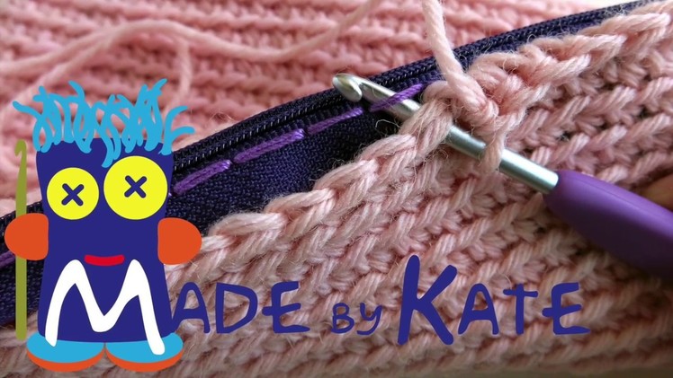 How to add a zipper to crochet