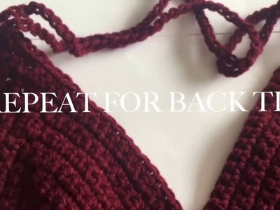 How to Crochet a Crop Top. Halter Top