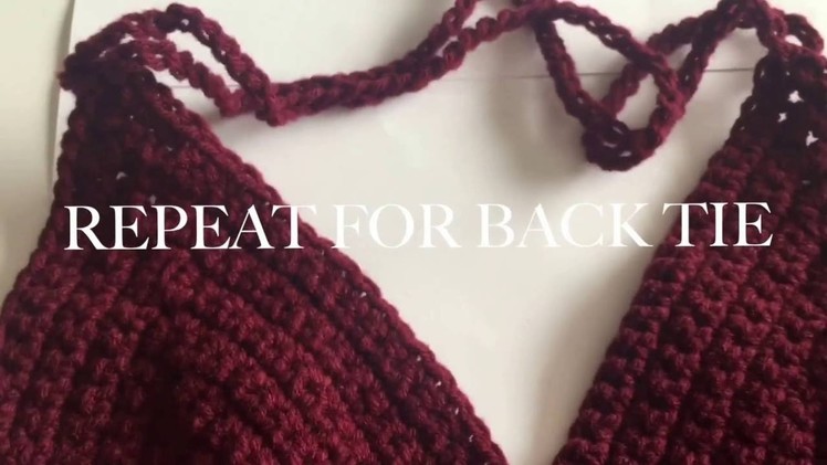 How to Crochet a Crop Top. Halter Top