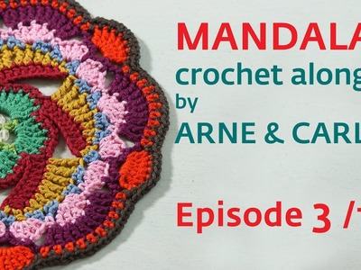 How to Crochet a Mandala. Part 3 by ARNE & CARLOS