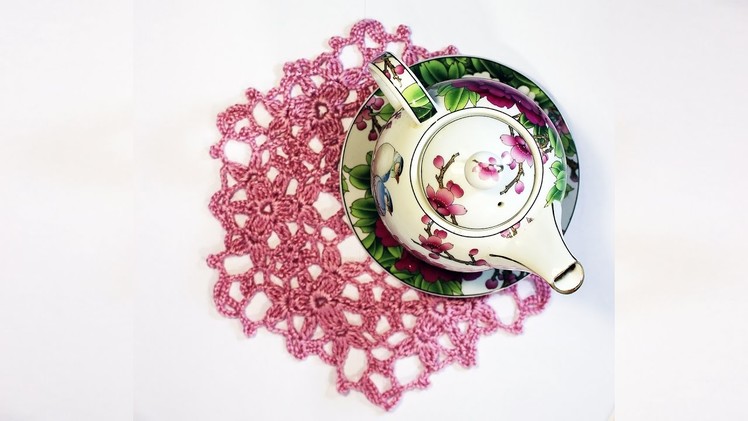How to  Crochet Coaster Lace Flower Coaster