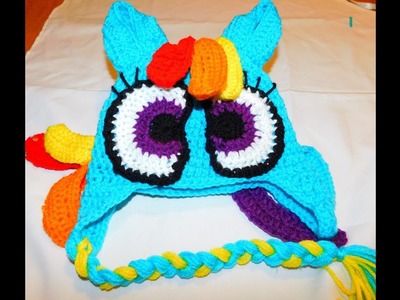 How to crochet my little pony rainbow dash inspired beanie PART2