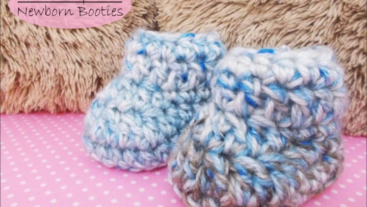 How to crochet Newborn Booties || Quick and easy tutorial
