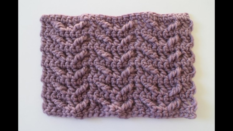 How to Crochet the Winged Cable Stitch