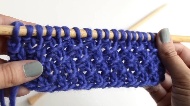 How to knit moss stitch (even number of stitches) | We Are Knitters