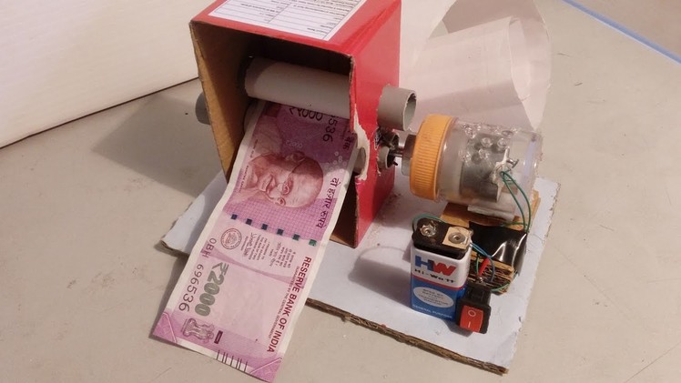 How to Make a Electric Money Printer - DIY Magic Trick