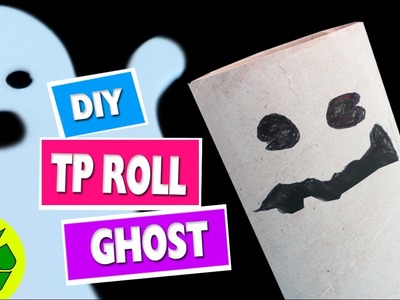 How to Make a Toilet Paper Roll Ghost -  Toilet Paper Roll Crafts
