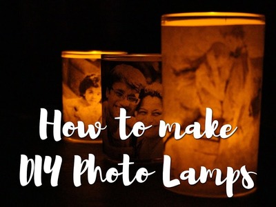 How to make Photo Lamps at home [DIY Photo Luminaries Tutorial]