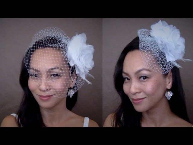 How to make the CHRISTINE 9" Birdcage Veil : Two Ways to Style {New Version}