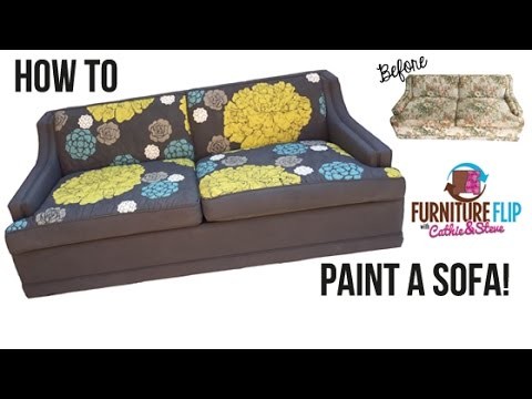 How To Paint a Sofa!