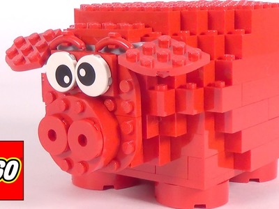 LEGO Piggy Coin Bank (40155) - DIY Toy Unboxing and Speed Build Review