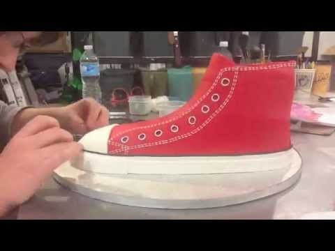 Making of a Converse Shoe Cake Timelapse