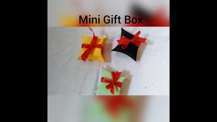 Mini Gift Box Tutorial-DIY handmade crafts.