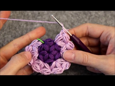 Triangle Star Stitch - How to do Rounds - DIY Crochet - Puffed Star Stitch