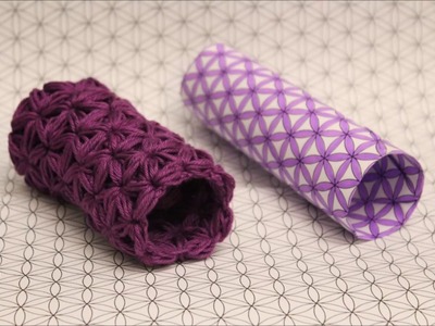 Triangle Star Stitch - Tubes - DIY Crochet - Puffed Star Stitch