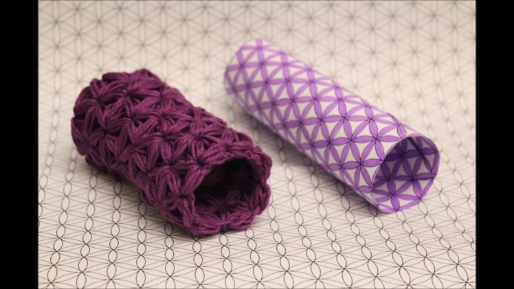 Triangle Star Stitch - Tubes - DIY Crochet - Puffed Star Stitch