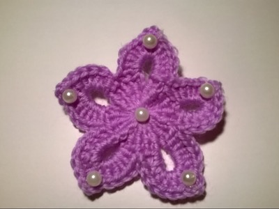 Tutorial Fiore Uncinetto Facilissimo - Flower Crochet - Flor Croche