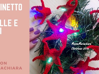 Uncinetto | Stelle e Luci di Natale | Crochet Stars and Lights Christmas Ornaments