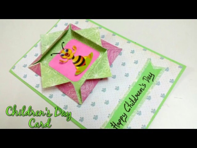 Children's Day Greeting Card Making Idea | How To | CraftLas