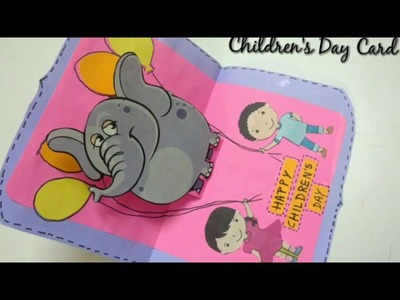 Children's Day Pop-up Greeting Card Making Idea | How To | Craftlas