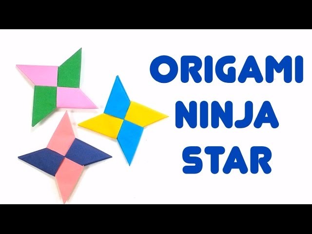 Easiest Way To Make Paper Ninja Star (Shuriken) - How-To Easy Origami Tutorial