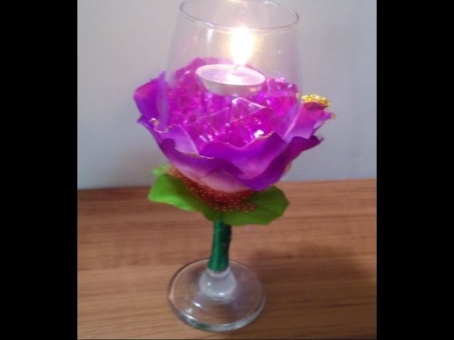 Handmade Lighting - Home Decor - How to Make a Decorative Floral Cup for Lighting + Tutorial .