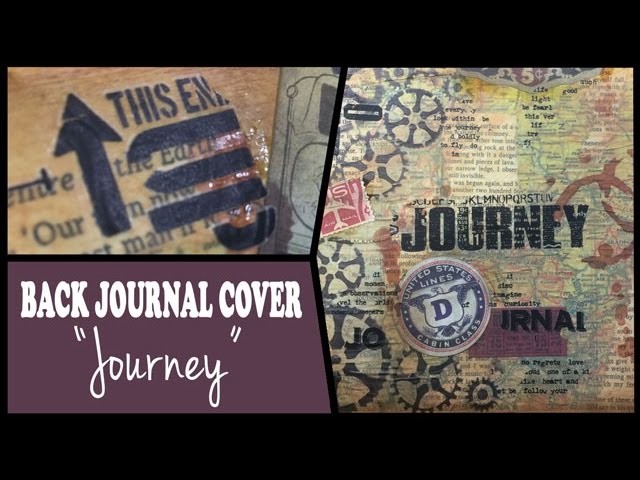 How to: Decorate an art journal's back cover