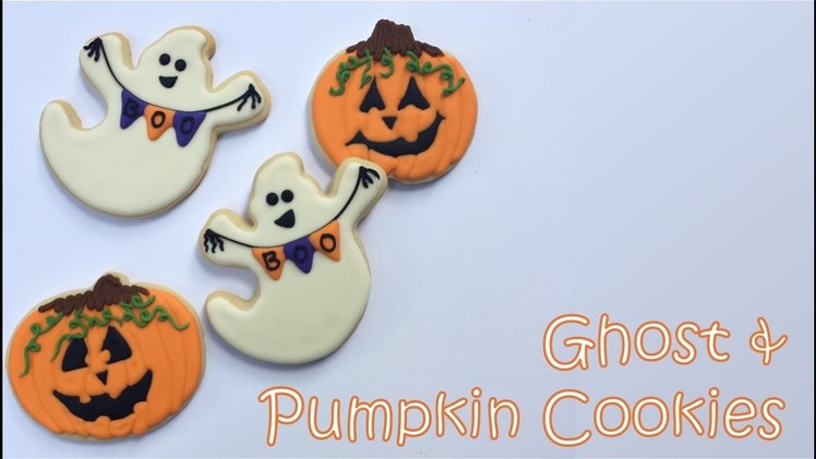 How To Decorate Ghost & Pumpkin Cookies