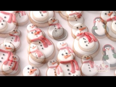 How to Decorate Snowman and Penguin Cookies with Royal Icing