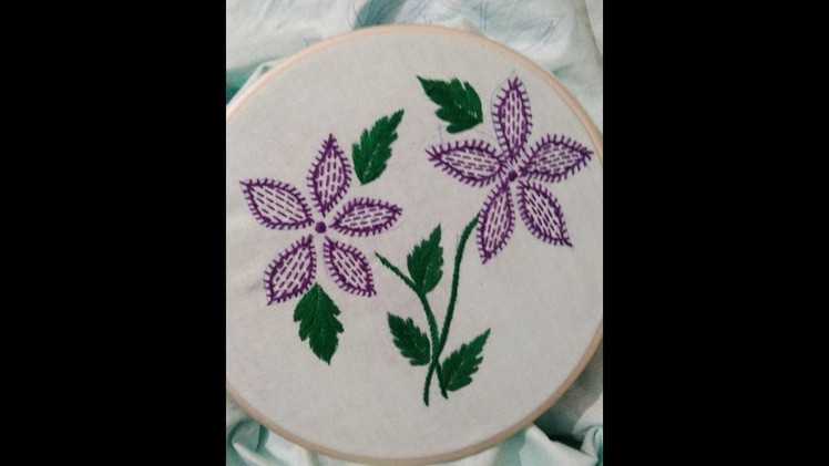 How to do Easy and beautiful embroidery stitches in a Beautiful design