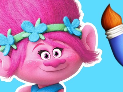 ✏️ How to Draw and Colour Princess Poppy from Trolls 
