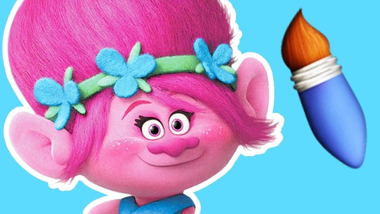 ✏️ How to Draw and Colour Princess Poppy from Trolls 